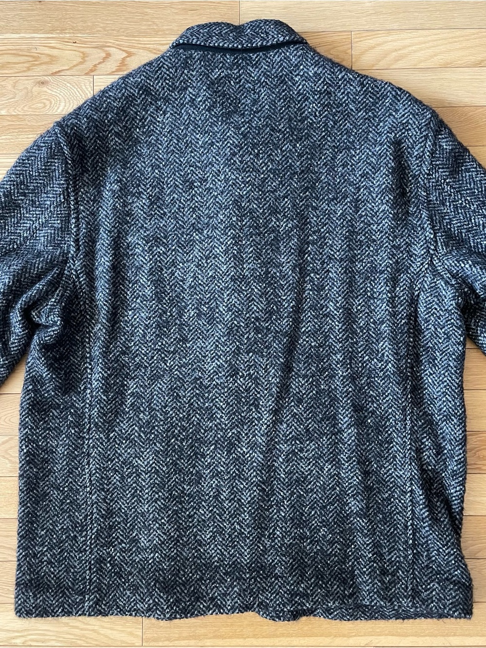 Todd Snyder Italian Wool Walking Jacket in Charcoal Herringbone - Picture 2 of 11